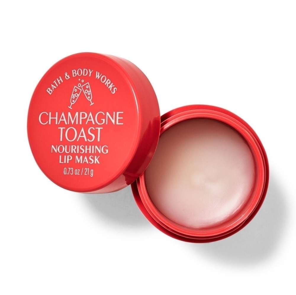 Bath & Body Works Champagne Toast Pink Travel Size New Nourishing Lip Mask